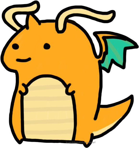 1396487990917 - Derp Dragonite Png (585x636), Png Download
