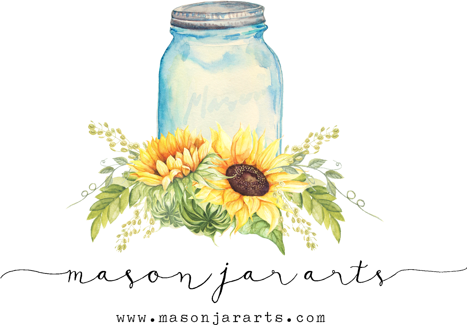 Drawn Mason Jar Sunflower Png - Buynandm Paper For Decoupage Vintage Style And Decoupage (1600x1128), Png Download
