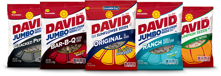 David Jumbo Sunflower Seeds, Bar-b-q, Roasted (750x600), Png Download
