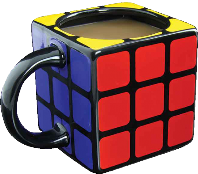 Rubik's Cube Shaped Mug - Rubik's Cube (640x640), Png Download