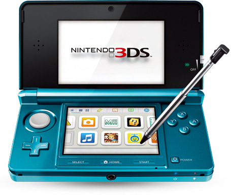 The Launch Date Of Nintendo 3ds Is Going To Be March - Nintendo 3ds Png (455x384), Png Download