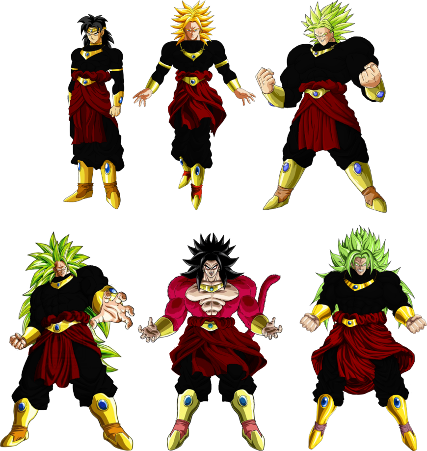 Broly Black Suit Png By Davidbksandrade - Dragon Ball Black Broly (870x918), Png Download