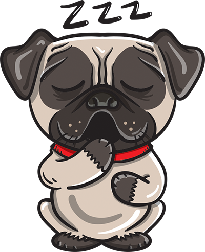 Pug Collection On Behance - Pug (400x493), Png Download