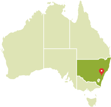 Map Of The Blue Mountains, New South Wales - Blue Mountains On Australian Map (378x377), Png Download