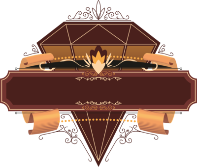 Retro Style Vintage Ornament Tattoo Piano - Retro Style (400x340), Png Download