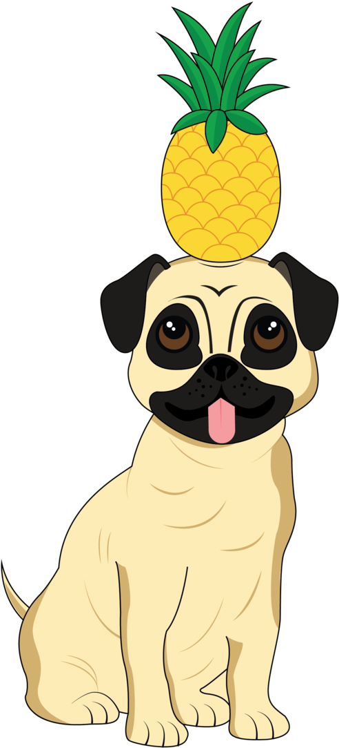 Hey I'm Doodle - Pug (1200x1200), Png Download