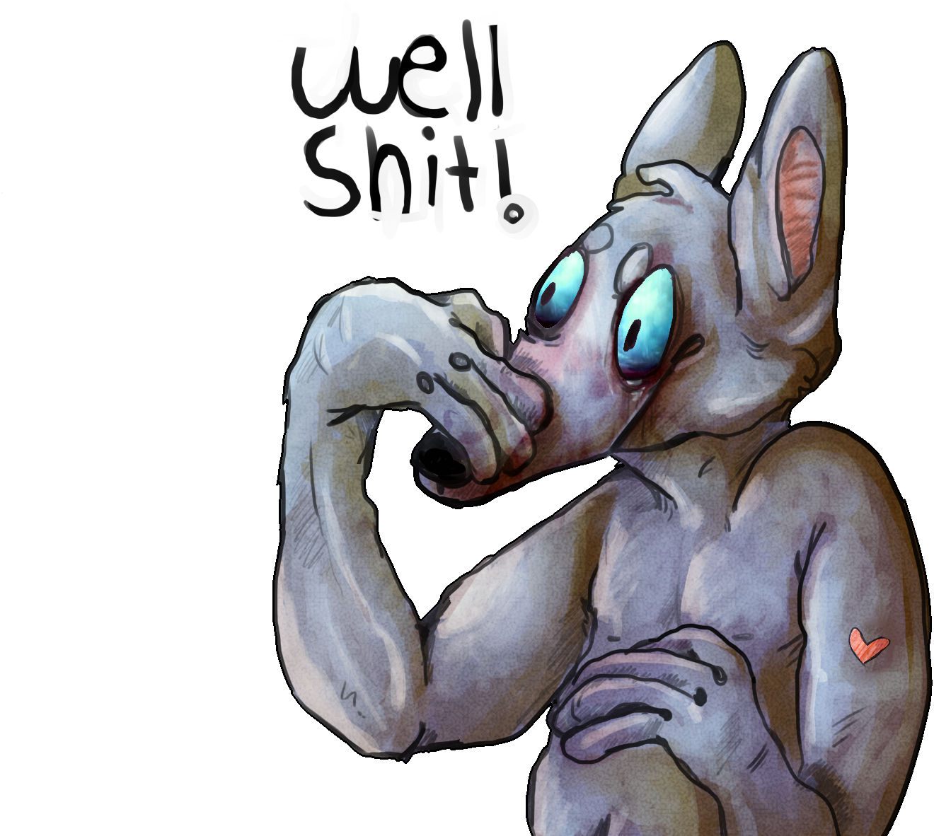 Well Shit Man - Cartoon (1600x1200), Png Download