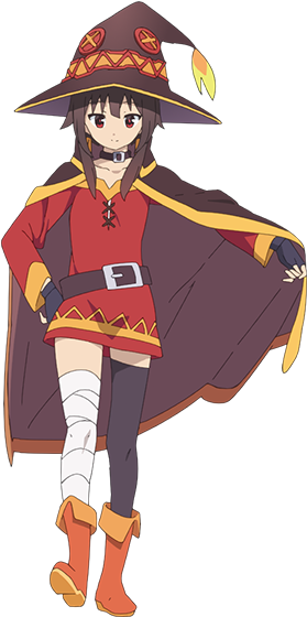 Megumin-anime - Konosuba God’s Blessing On This Wonderful World Megumin (300x600), Png Download