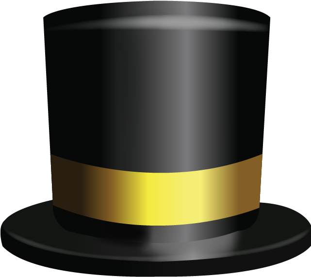 Top Hat Emoji Png (640x640), Png Download