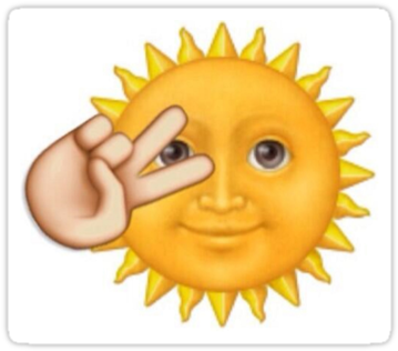 Sun Emoji Png - Significado Dos Emojis Sol (375x360), Png Download