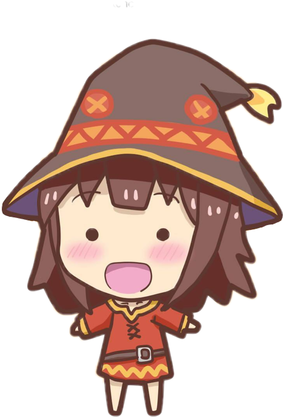 Report Abuse - Stickers Png Megumin (923x1358), Png Download