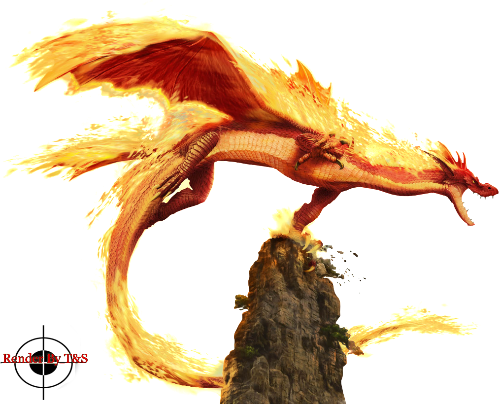 Fire Dragon Png Banner Transparent Library - Fire Dragon Png Transparent (1024x819), Png Download