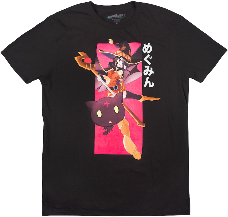Konosuba Megumin Black Tee - Konosuba (1060x1060), Png Download