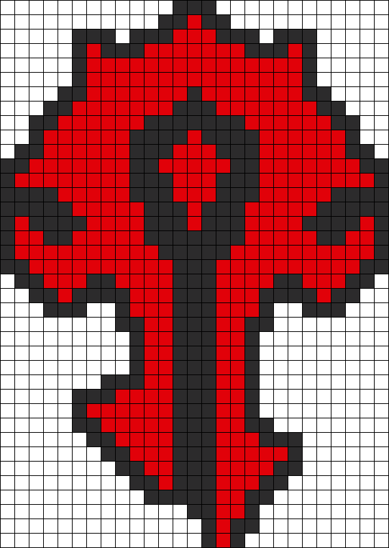 Horde Symbol Perler Perler Bead Pattern / Bead Sprite - Horde Logo Pixel Art (568x799), Png Download
