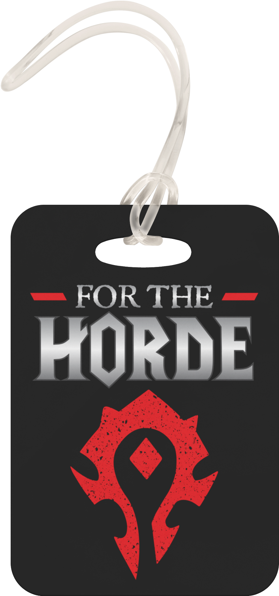 World Of Warcraft "for The Horde" Metal Luggage Tag - World Of Warcraft (2000x2000), Png Download