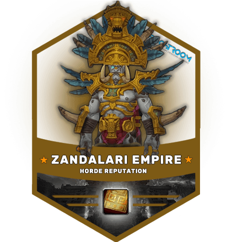 Us / Zandalari Empire / Horde Reputation - World Of Warcraft (500x500), Png Download