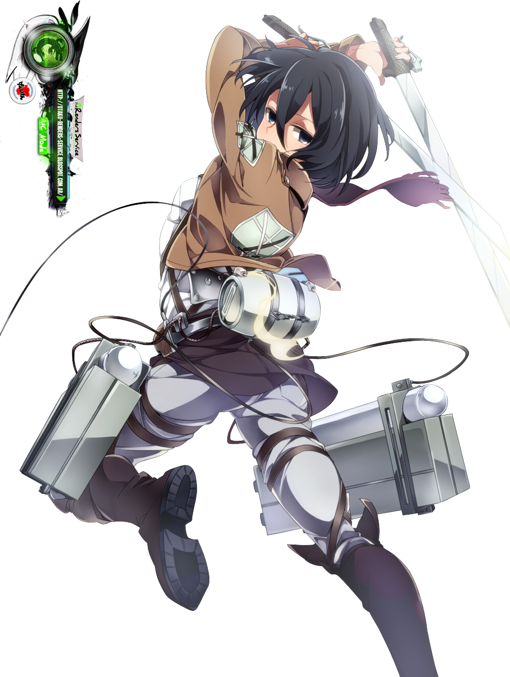 Mikasa-shingeki No Kyojin - Attack On Titan Mikasa (994x1319), Png Download