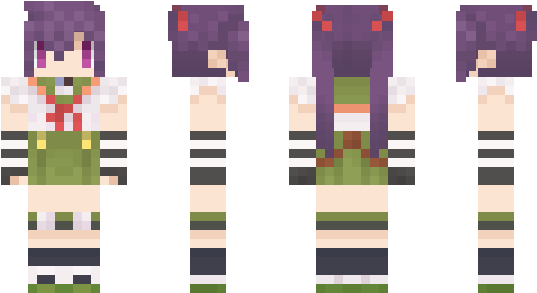 Minecraft Skin Megumin - Minecraft (600x348), Png Download