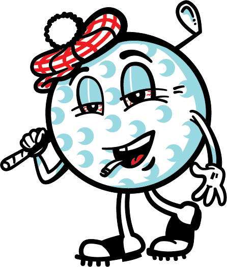 Puffingtons Golf (446x525), Png Download