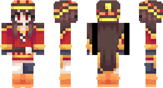 Minecraft Скин По Нику Megumin - Minecraft (600x348), Png Download
