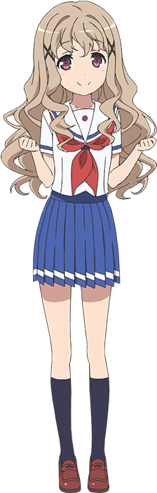 Megumi Uda - High School Fleet Megumi Uda (390x790), Png Download