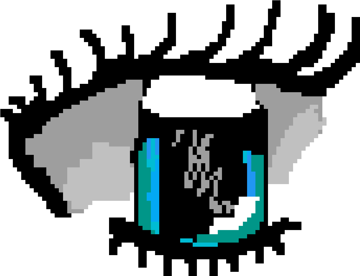 My First Pixel Art Anime Eye - Graphic Design (1400x1400), Png Download