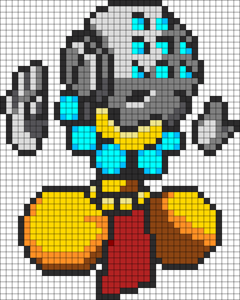 Zenyatta Adorable Perler Bead Pattern / Bead Sprite - Perler Beads Patterns Overwatch (841x1051), Png Download