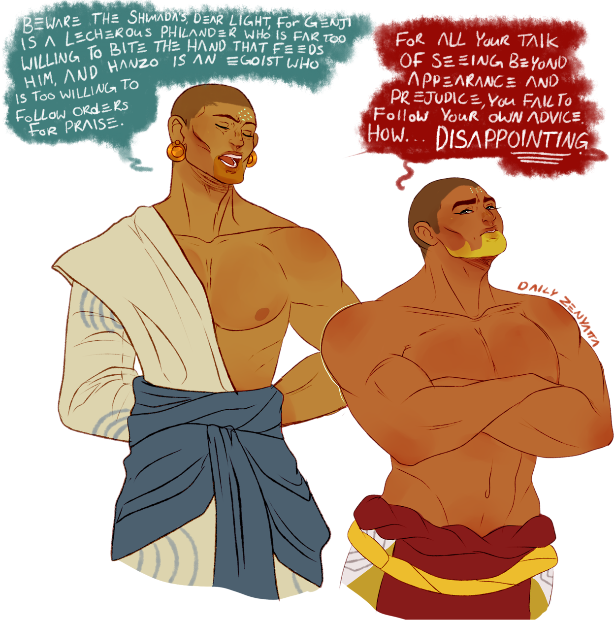 Zenyatta As A Human (1280x1280), Png Download