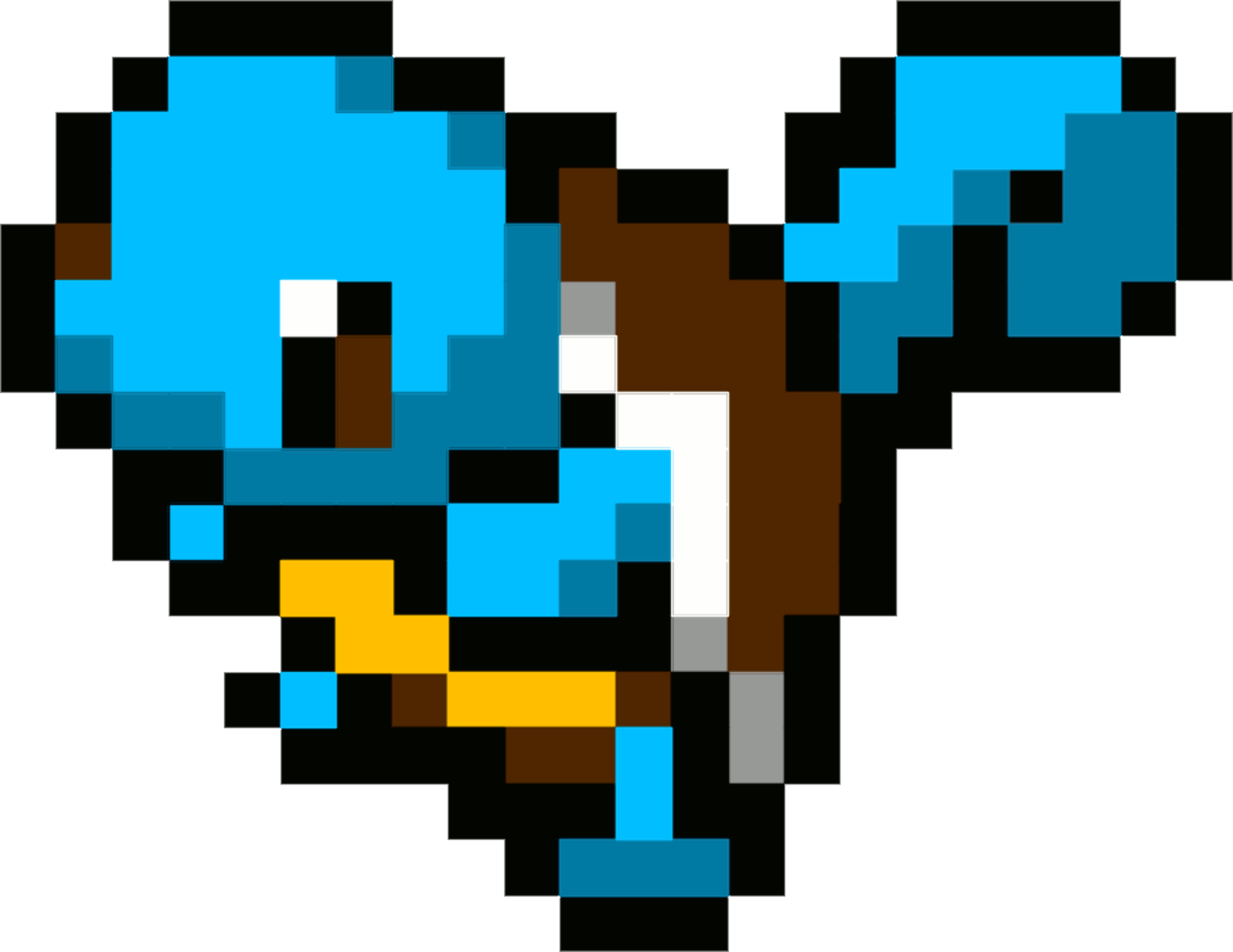 Squirtle - Pokemon Perler Bead Patterns Squirtle (2000x1545), Png Download