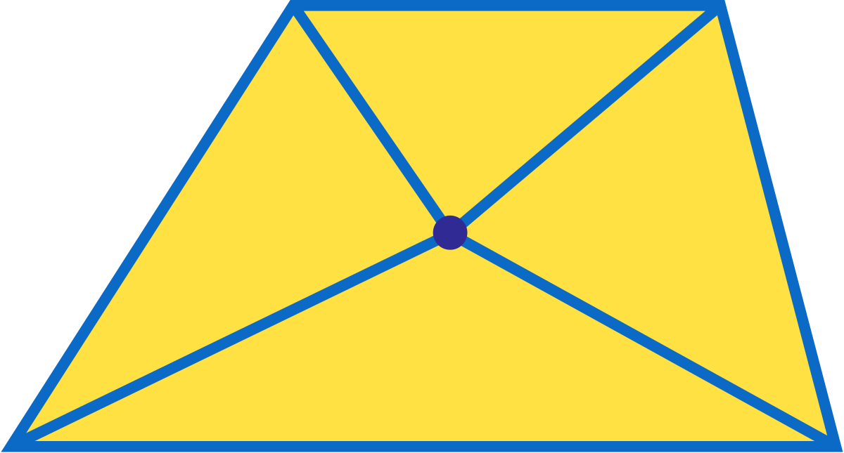 Given A Trapezoid, Is It Possible To Choose A Point - Triangle (1200x645), Png Download