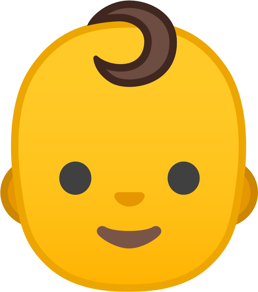 Download Svg Download Png - Baby Emoji Android (1024x1024), Png Download