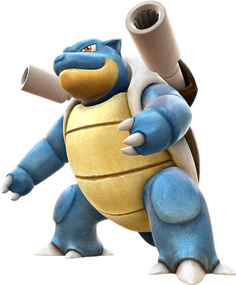 A Massive Mega Construx Sculpture Featuring Life Size - Blastoise Pokken Tournament (580x563), Png Download