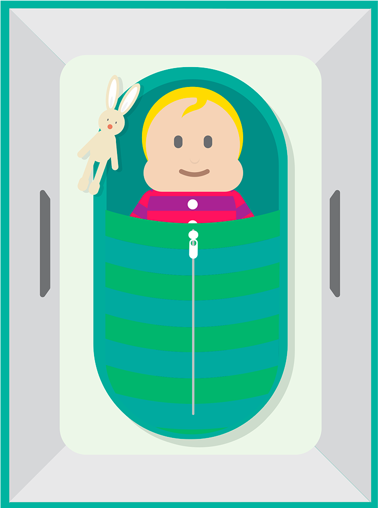 Baby In A Box - Baby In A Box Clipart (1000x1000), Png Download