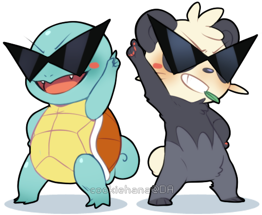Digimon Clipart Squirtle - Pancham Squirtle (547x444), Png Download