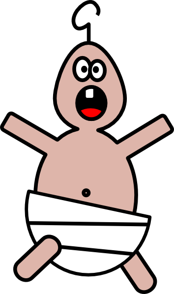 Ugly Baby - Cartoon Baby Transparent (354x598), Png Download