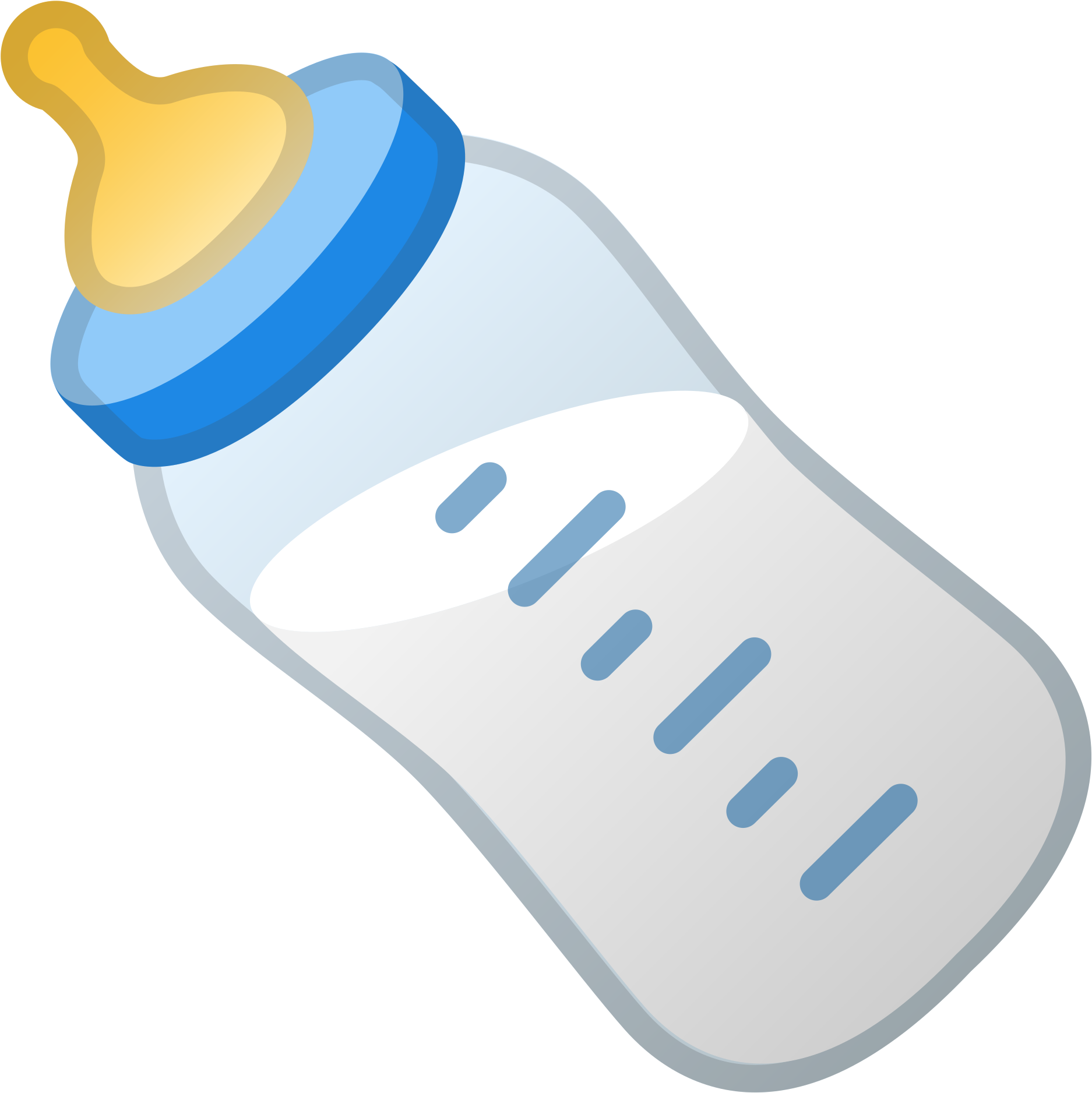 Open - Baby Bottles Icons (2000x2000), Png Download