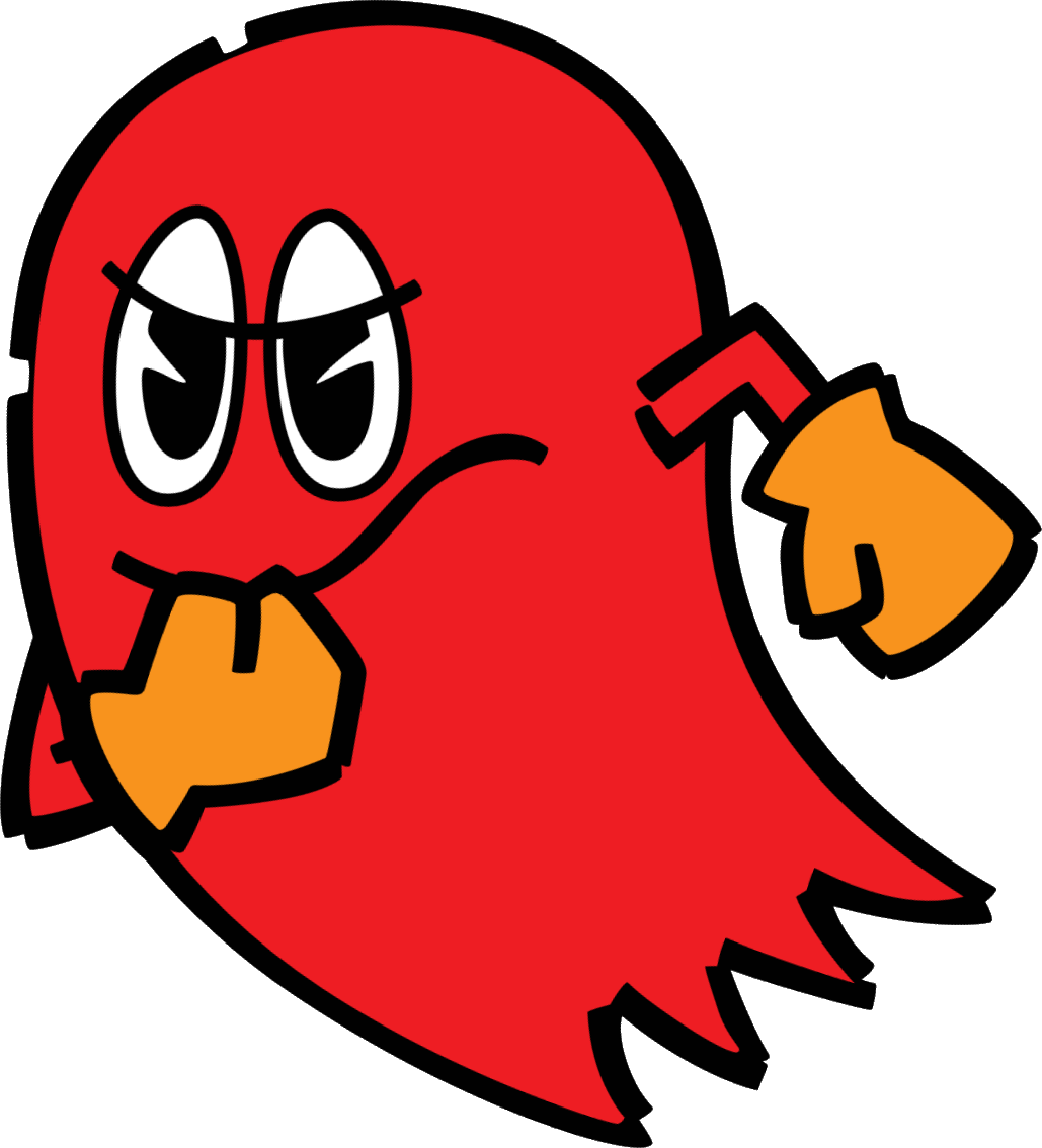 Pac Man Blinky - Blinky Pac Man Ghost (1029x1134), Png Download