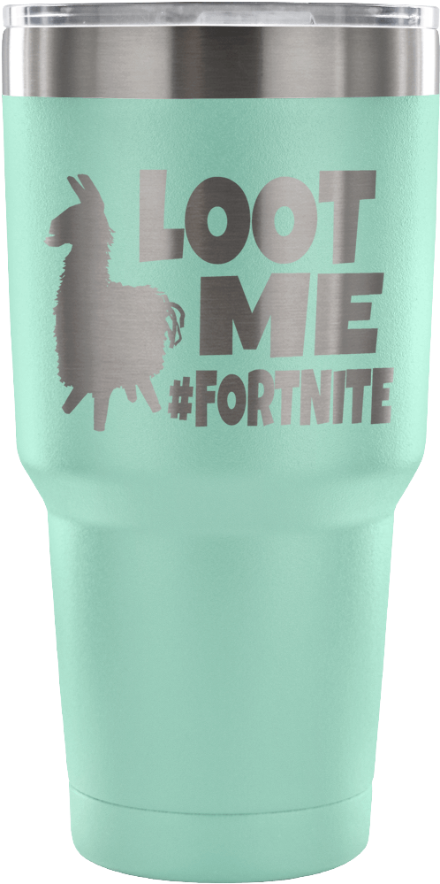 Video Game Fortnite-inspired Llama Loot Me Vacuum Tumbler - Tumbler (1024x1024), Png Download