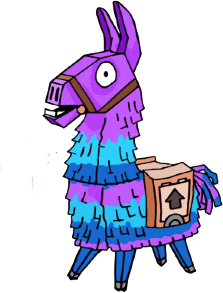 Fortnite Llama Png Transparent Library - Fortnite Llama Drawing (1024x1288), Png Download