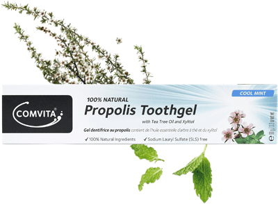 Natural Oral Care - Comvita Propolis Toothgel 90g (420x480), Png Download