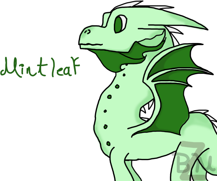 Uhh Mintleaf Fullbody Bust Thing - Cartoon (800x666), Png Download