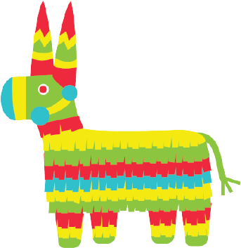 Png Free Pinata Vector Donkey - Transparent Background Donkey Pinata Clipart (464x464), Png Download