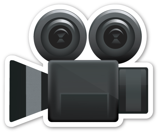 Emoji Movie Camera Transparent Png - Camera Emoji Transparent Background (525x437), Png Download