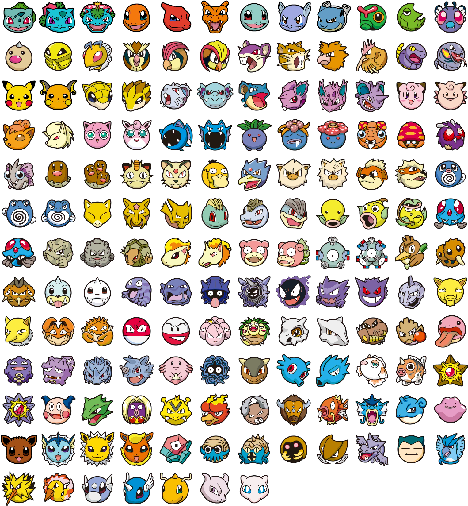 Pokémon Battle Trozei - Pokemon 1st Gen (1536x1664), Png Download