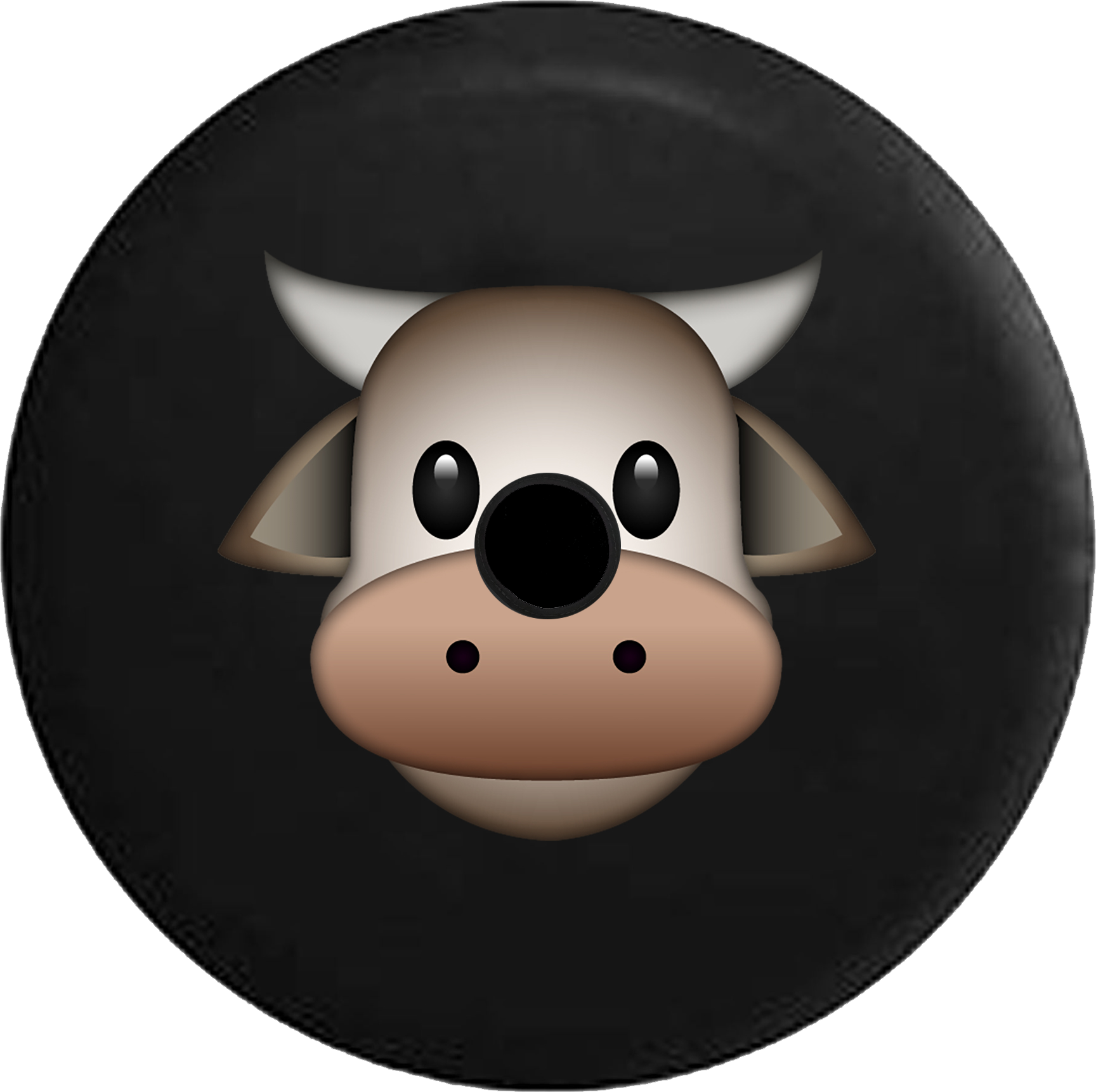 Jeep Wrangler Jl Backup Camera Day Text Emoji Cow Farm - Cartoon (1728x1721), Png Download