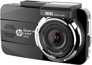 Hp F890g - Dashcam With Gps Rollei Dvr-308 Horizontal Viewing (370x370), Png Download