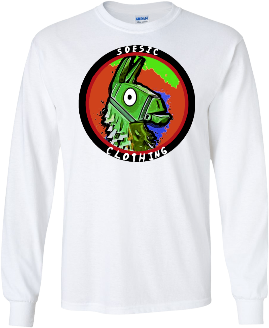 Soesic Fortnite Llama Ls T-shirt - Sweatshirt (1155x1155), Png Download