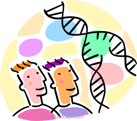 Research Scientists With Dna Strand Royalty Free Vector - Illustration (480x424), Png Download
