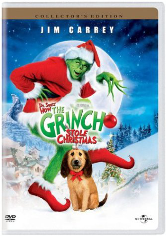 Suess How The Grinch Stole Christmas 2001 Jim Carrey - Grinch Dvd Walmart (1200x475), Png Download