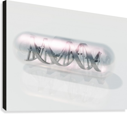 Dna Capsule Canvas Print - Stock Photography (429x386), Png Download